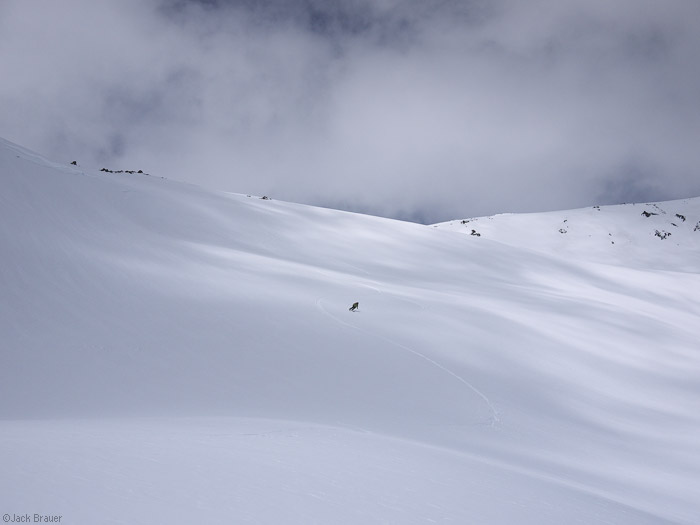 Skiing Crescent Glacier, Mt. Adams Skiing Crescent Glacier, Mt. Adams