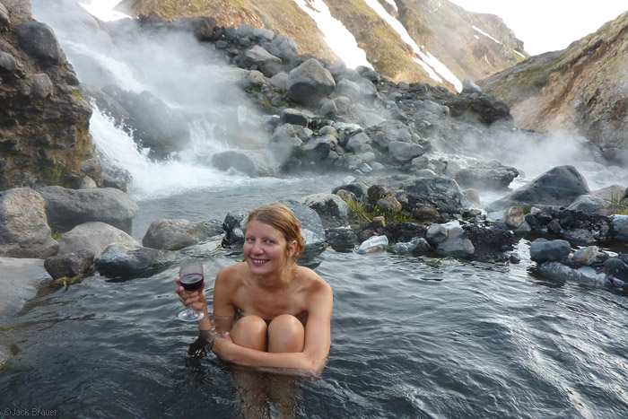 Relaxing in Valle de Aguas Calientes, Chile Relaxing in Valle de Aguas Calientes, Chile
