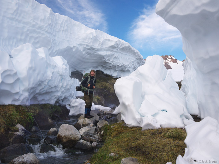 Big snowpack at Valle de Aguas Calientes, Chile Big snowpack at Valle de Aguas Calientes, Chile