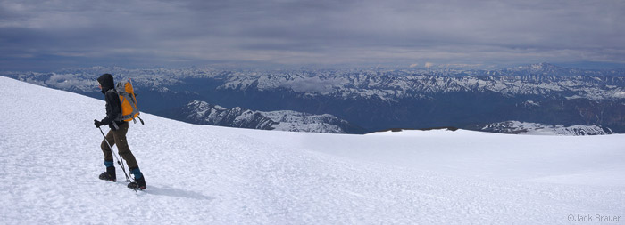 Summit ridge of Volcán Nevado, Chile