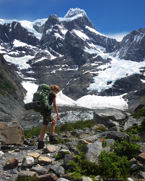 Hiking below Cerro Paine Grande