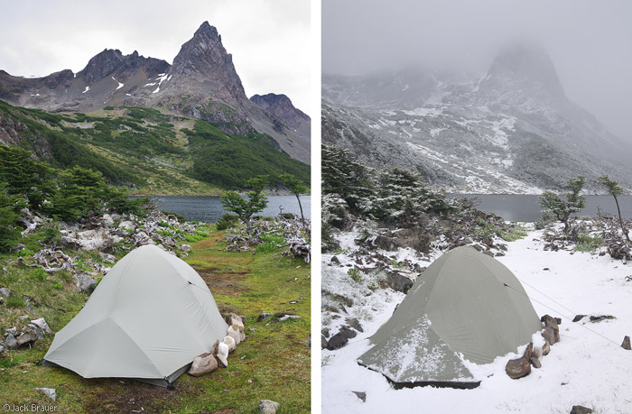 Crazy weather at Laguna Martillo, Isla Navarino, Chile