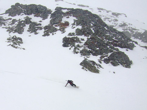 backcountry snowboarding