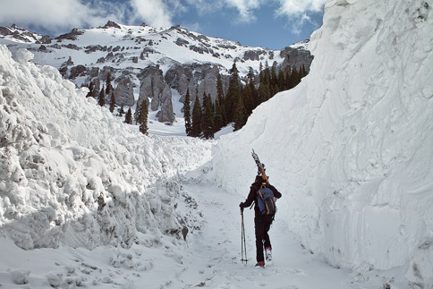 Camp Bird Road snowpack