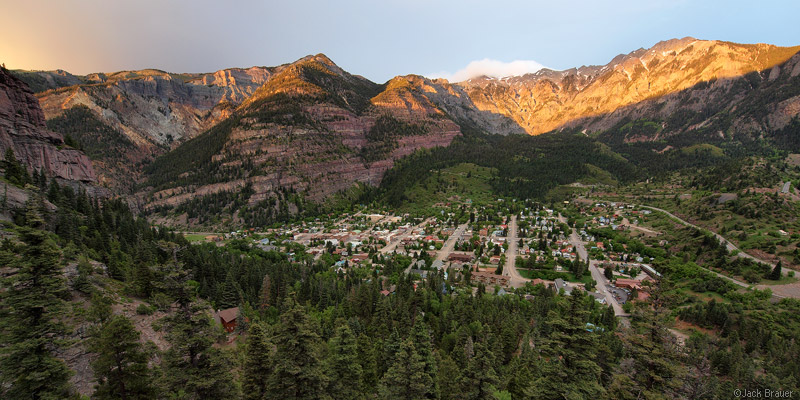 Ouray Colorado alpenglow