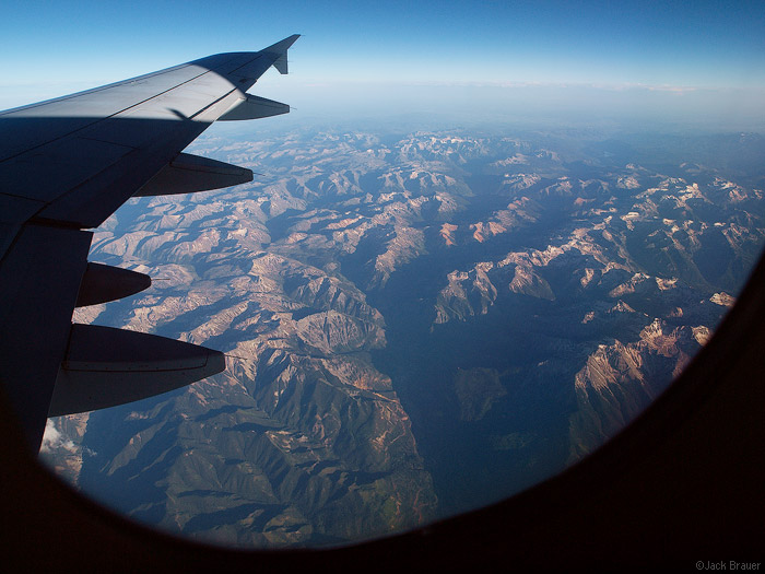 Aerial view of the San Juan Mountains