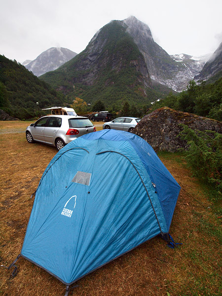 Tent at campground