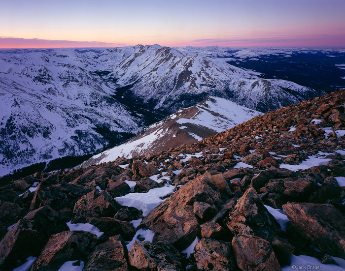 Mt. Massive as seen from Mount Elbert summit, Colorado