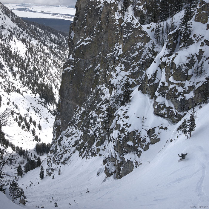 Big couloir off Jackson Hole