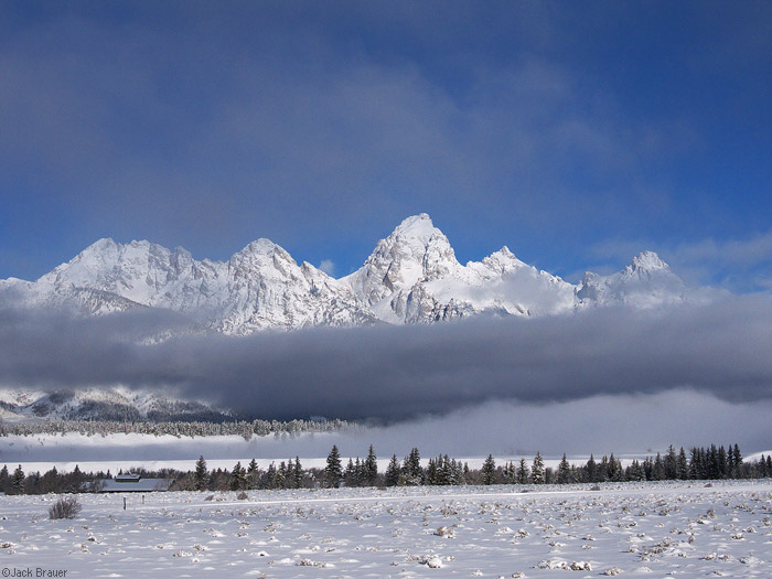 Grand Teton above the clouds