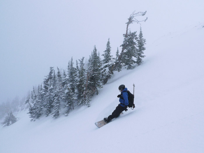 backcountry snowboarding