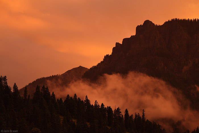 Sunset over Ouray, Colorado