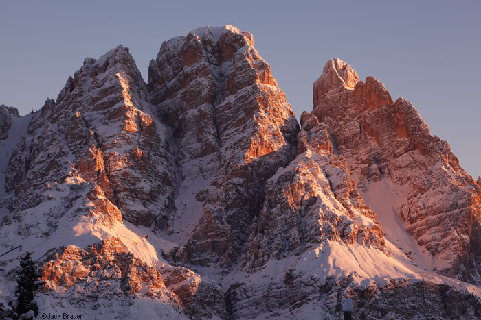 Sunrise on Cristallo, Dolomites