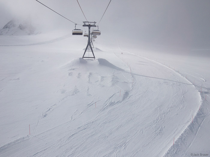 Ski lifts at Zermatt, Switzerland