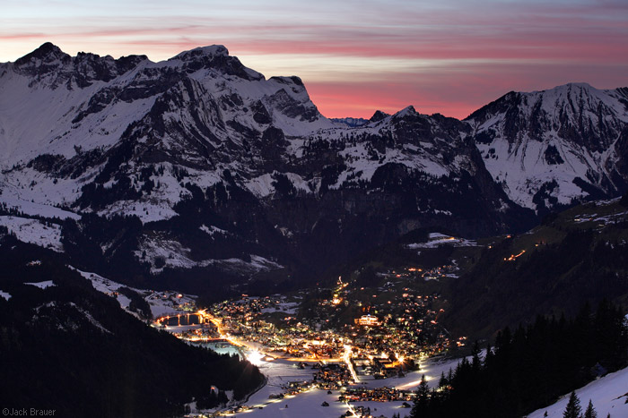 Sunset above Engelberg, Switzerland