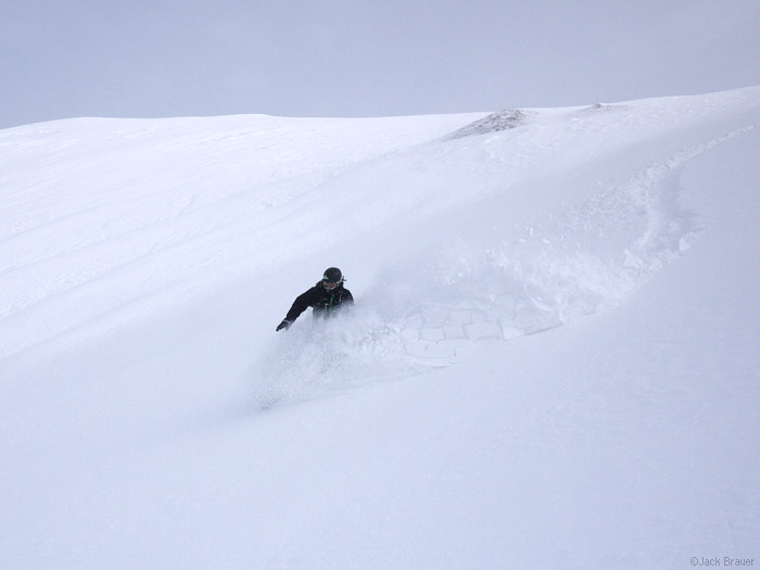 Snowboarding in the Swiss Alps