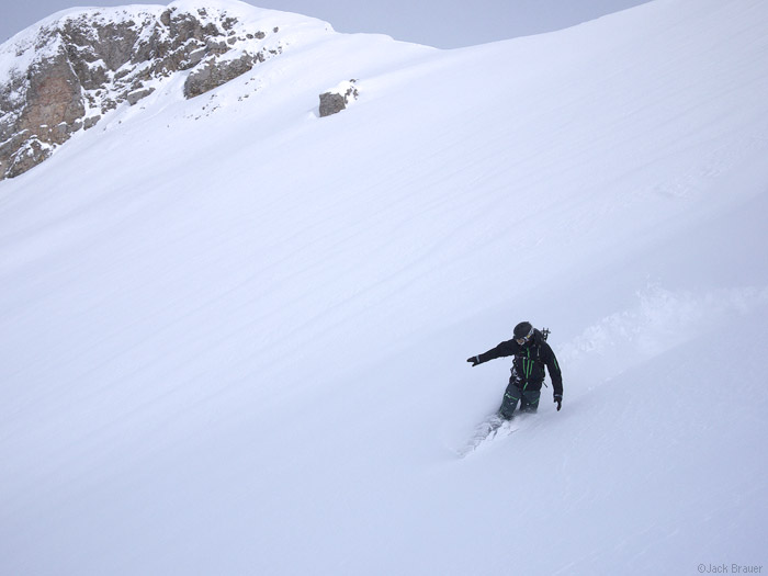 Snowboarding in the Swiss Alps