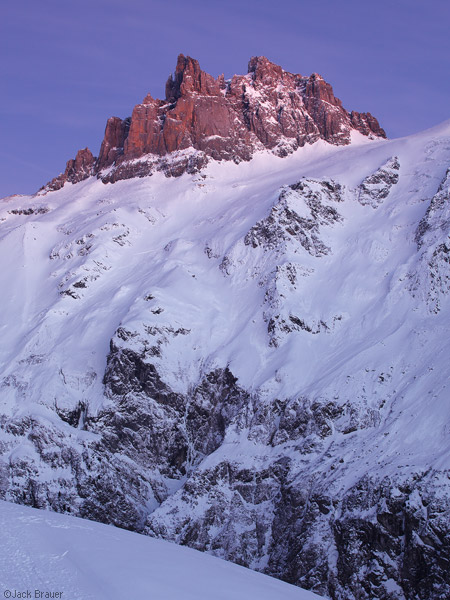 Dusk light on Gross Spannort, Switzerland