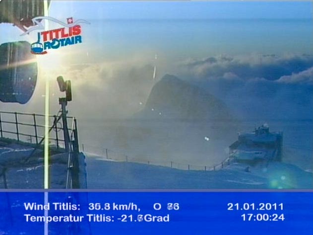 Titlis webcam sunset