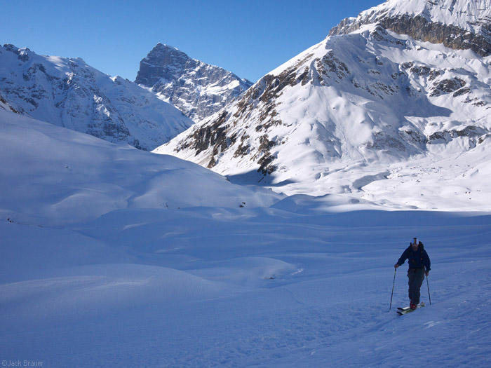 Skiing in Blacken, Switzerland