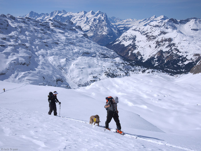 Skiing Schafberg, Engelberg, Switzerland