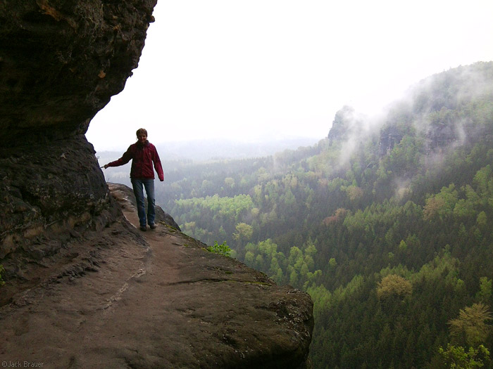 Hiking in the Elbsandstein mountains, Germany