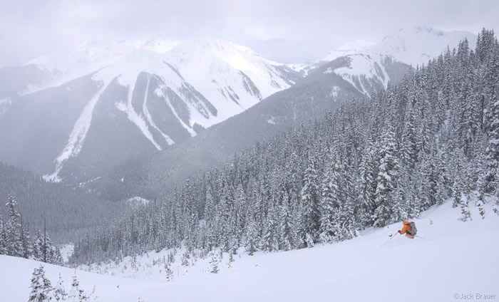 Skiing in the San Juans, Colorado