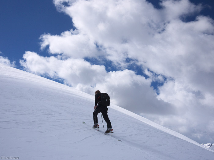 Hiking into the clouds, Colorado