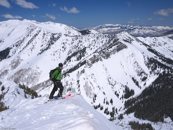 Ann Driggers on summit, Colorado