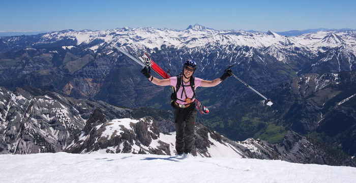 On the summit of Potosi Peak, San Juan Mountains, Colorado