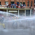 4th of July waterfights in Ouray