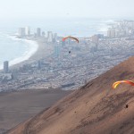 Paragliding above Iquique, Chile