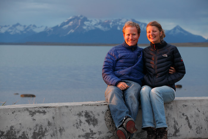 Jack and Claudia in Puerto Natales, Chile