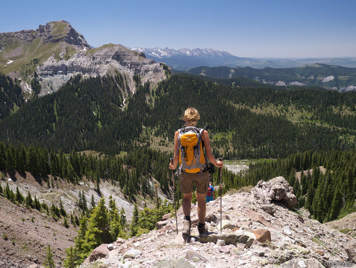 Hiking down Precipice Peak, Colorado