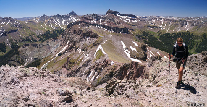 Hiking to the summit of Precipice Peak, Colorado