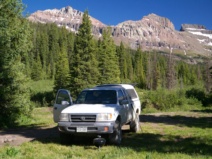 Car camping in the West Fork, Cimarrons, Colorado