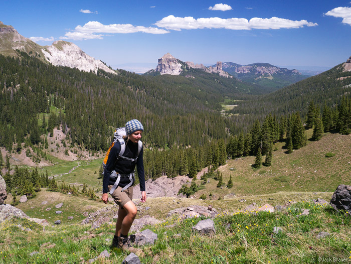 Hiking in the West Fork of the Cimarrons, Colorado