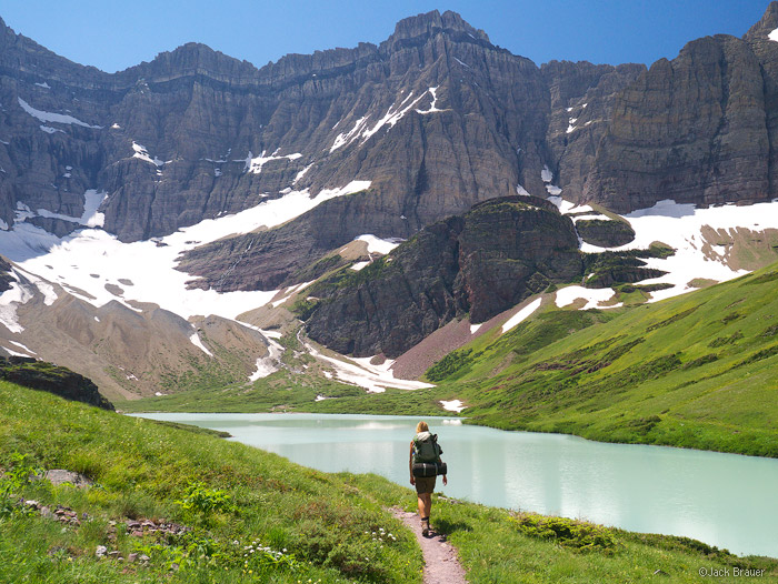 Hiking to Cracker Lake, Glacier National Park, Montana