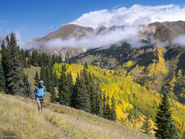 Hiking above Red Mountain Pass, Colorado