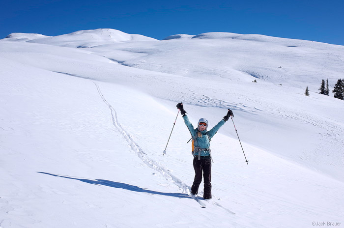 Happy skier, Colorado