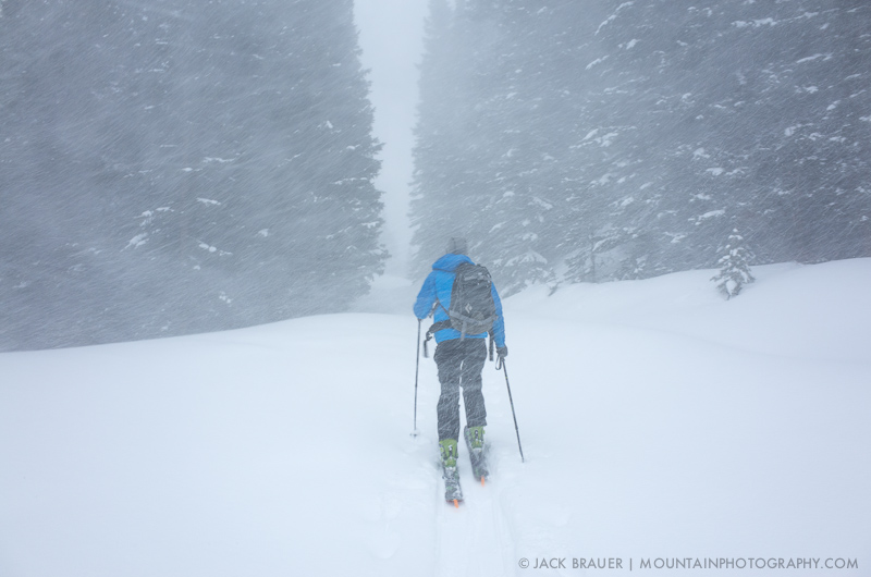 Skinning in a snowstorm