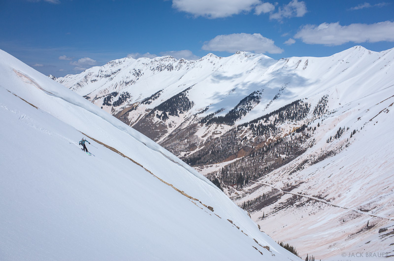 Backcountry skiing in the San Juans, Colorado