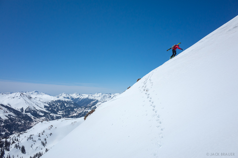 Backcountry skiing in the San Juans, Colorado