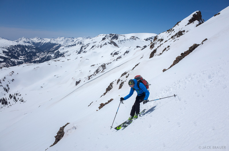 Backcountry skiing in the San Juans, Colorado