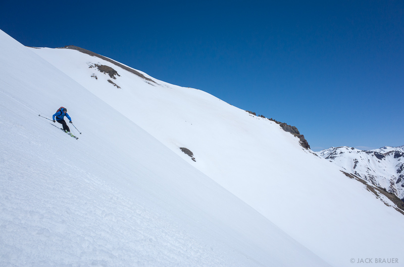 Backcountry skiing in the San Juans, Colorado