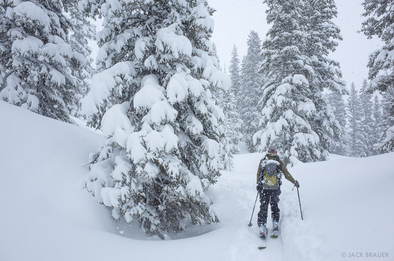 Backcountry skiing in the San Juans, Colorado