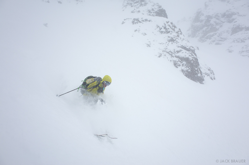 Backcountry skiing in the San Juans, Colorado