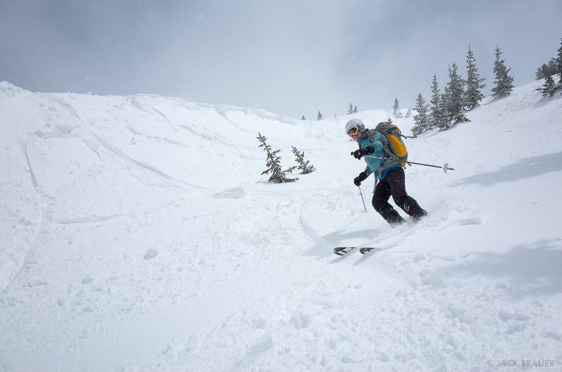 Backcountry skiing in the San Juans, Colorado