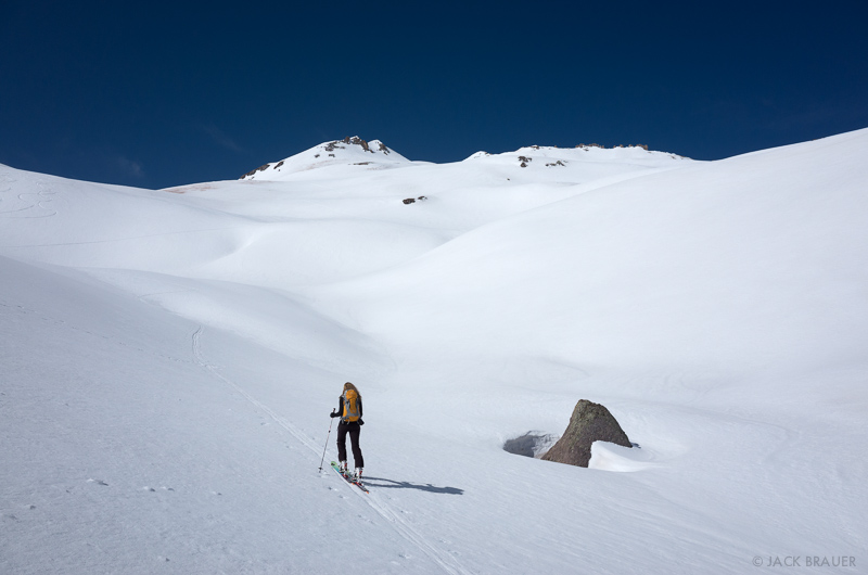 Spring skiing in the San Juans, Colorado