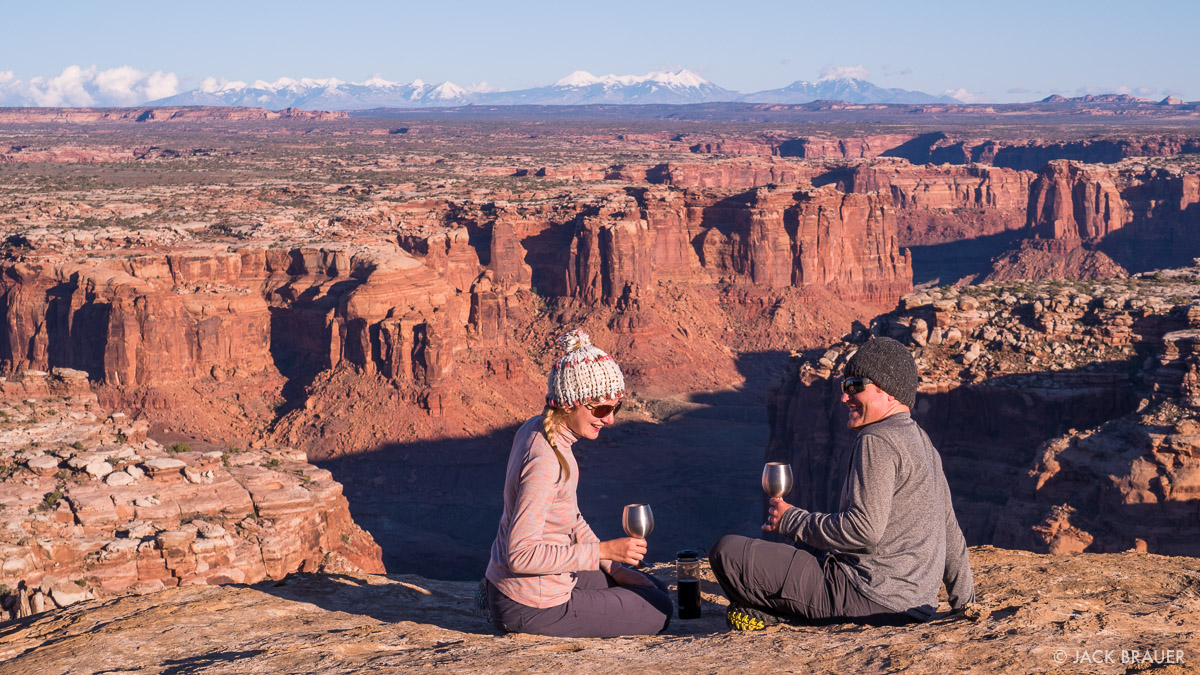 Wine time in the canyonlands.